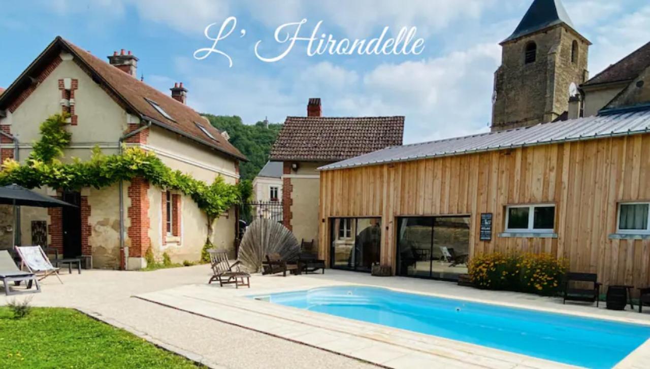 Pool House-L'Hirondelle De Sermizelles- Grand Jardin, Calme Et Nature Aux Portes Du Morvan Εξωτερικό φωτογραφία